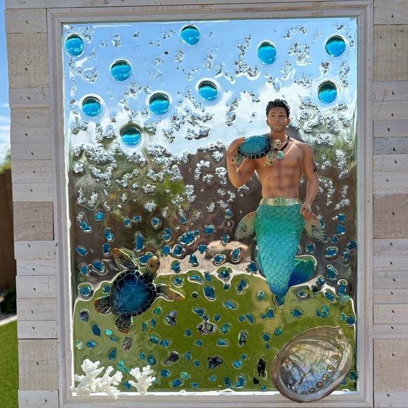 Merman/Mermaid/Sea Turtle Resin wall decor - Picture 12 of 12